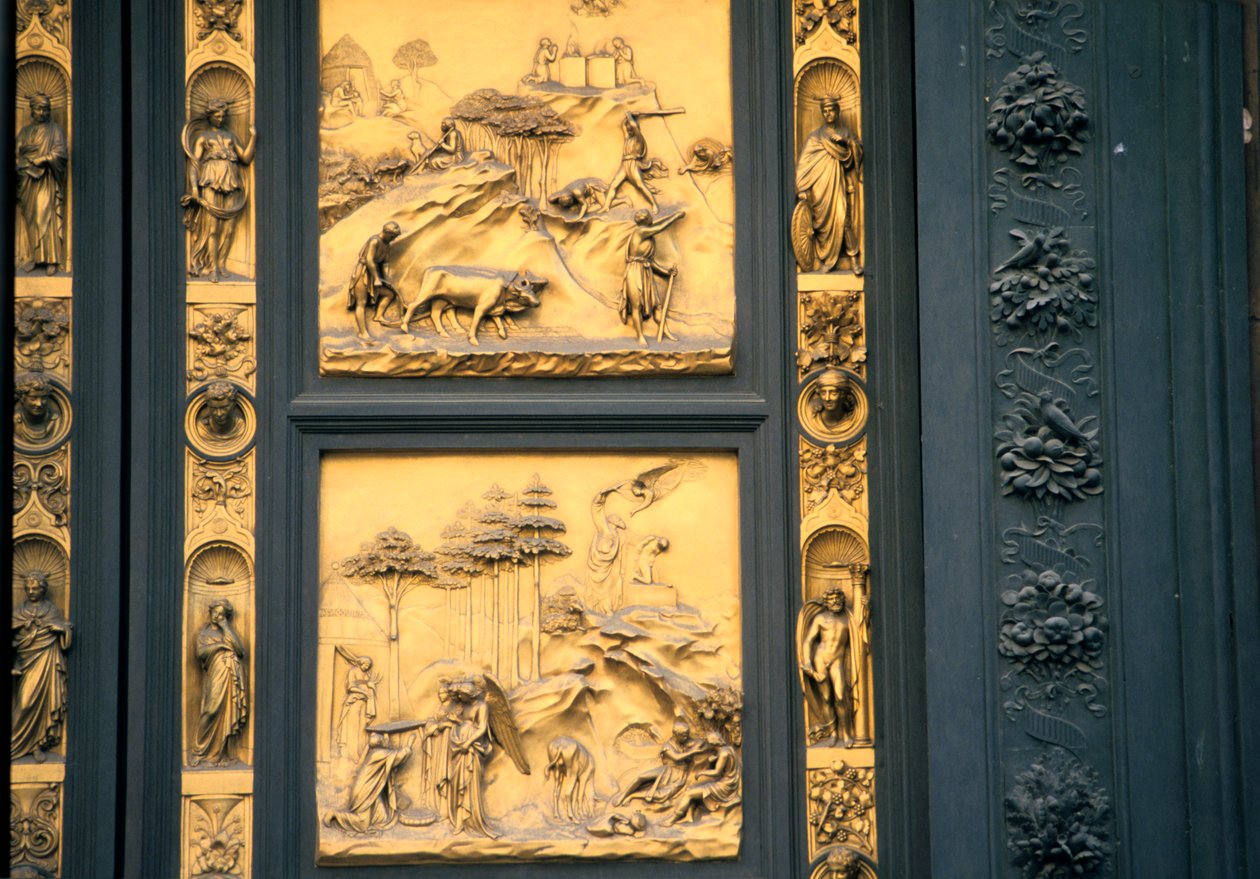 A Paradicsom Kapuja, Keresztelőkápolna, Firenze, Olaszország, 1425-1452 alkotó: Lorenzo Ghiberti