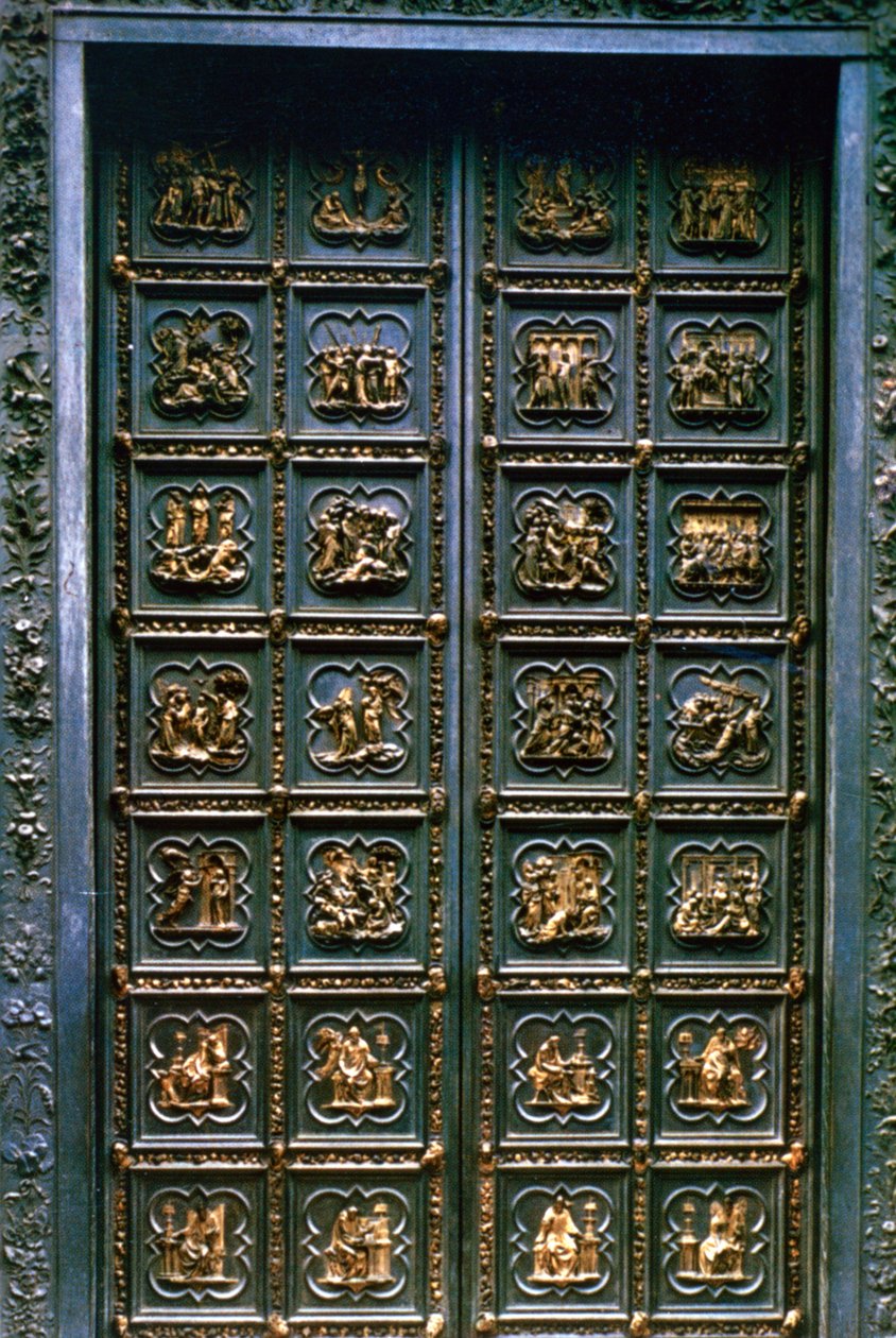 A San Giovanni keresztelőkápolna északi ajtói, 1403-1424 alkotó: Lorenzo Ghiberti