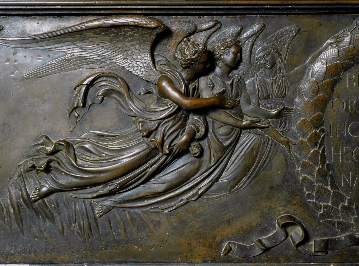 Két angyal, a Szent Zénobe ereklyetartó részlete. (Bronz dombormű, 1432-1442) alkotó: Lorenzo Ghiberti