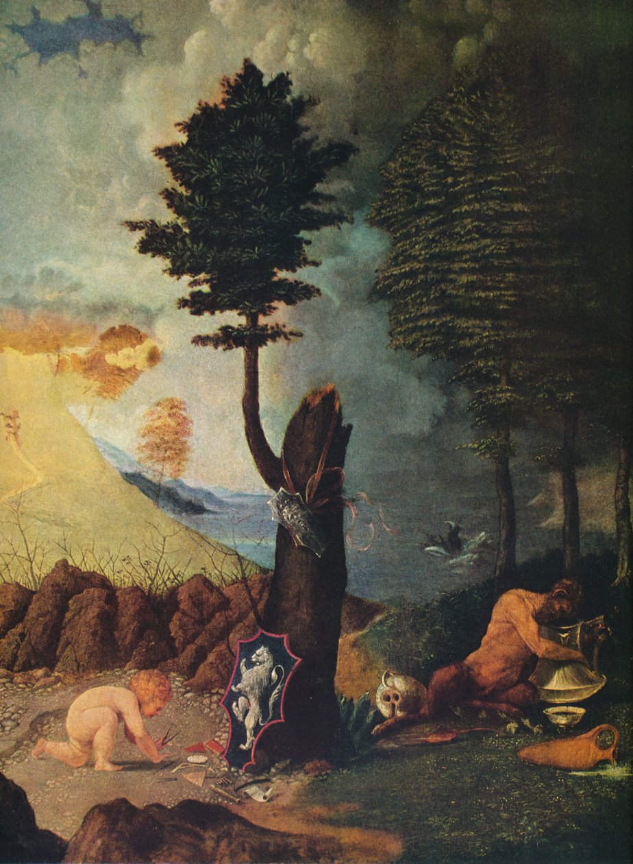 Erény és gonosz allegóriája, 1505 alkotó: Lorenzo Lotto