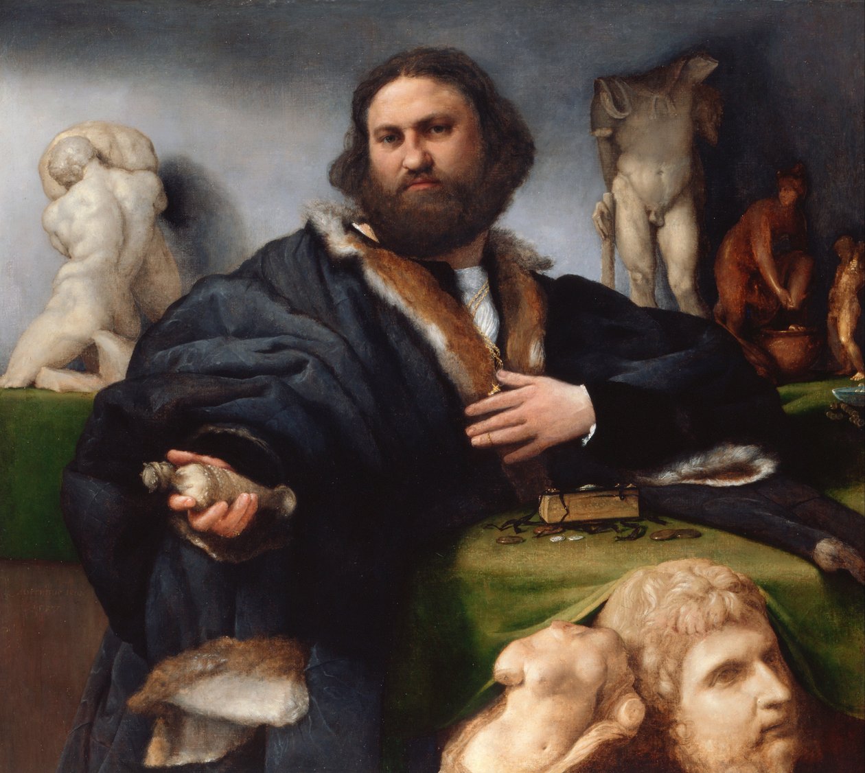 Andrea Odoni (1488-1545) alkotó: Lorenzo Lotto