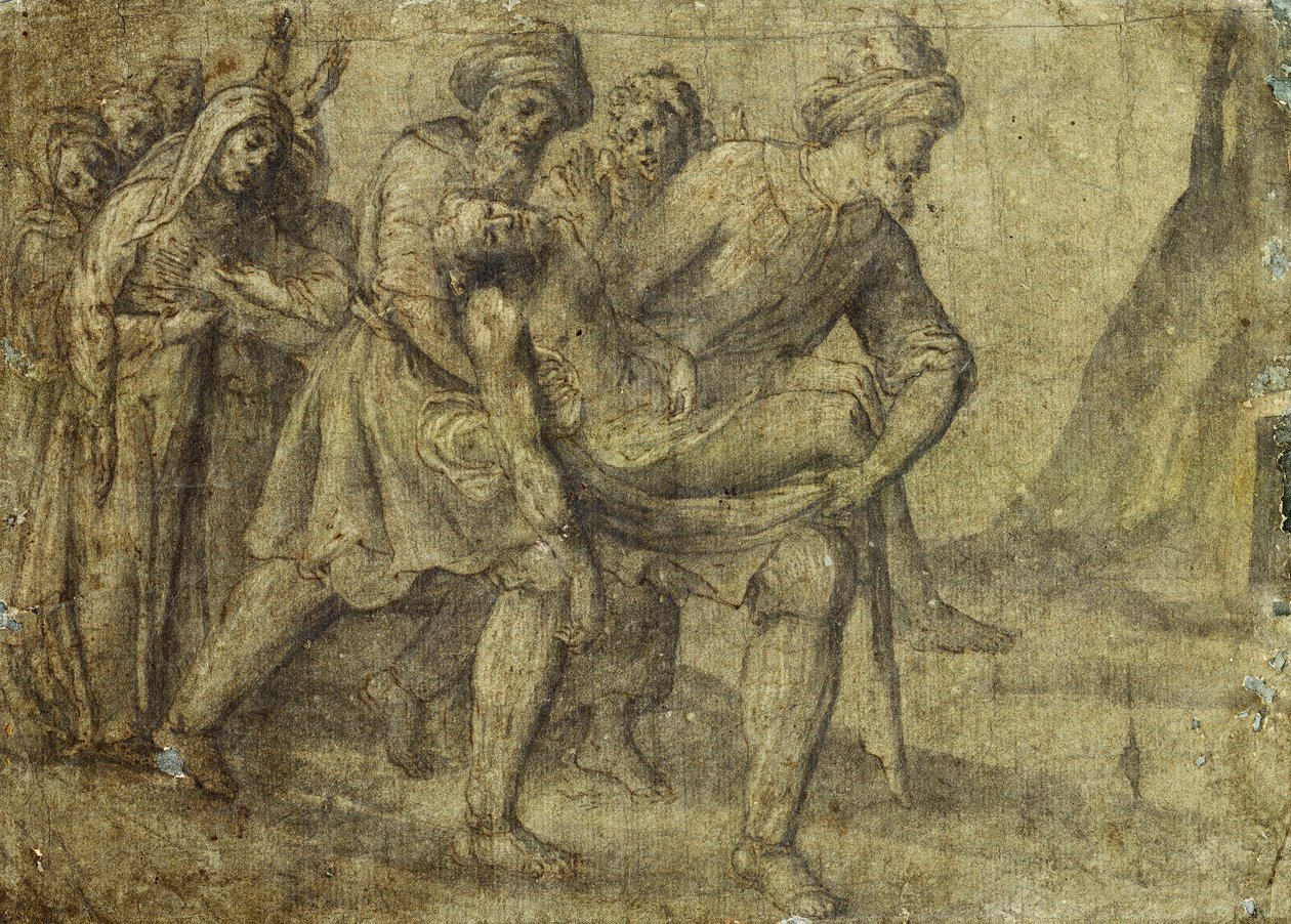 Krisztust a sírhoz vitték, alkotó: Lorenzo Lotto