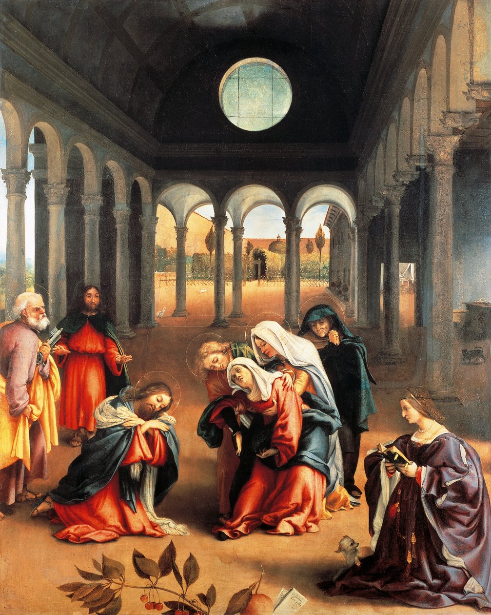 Lorenzo Lotto Krisztus búcsút vesz anyjától (1480, 1556 körül), olaj, vászon alkotó: Lorenzo Lotto
