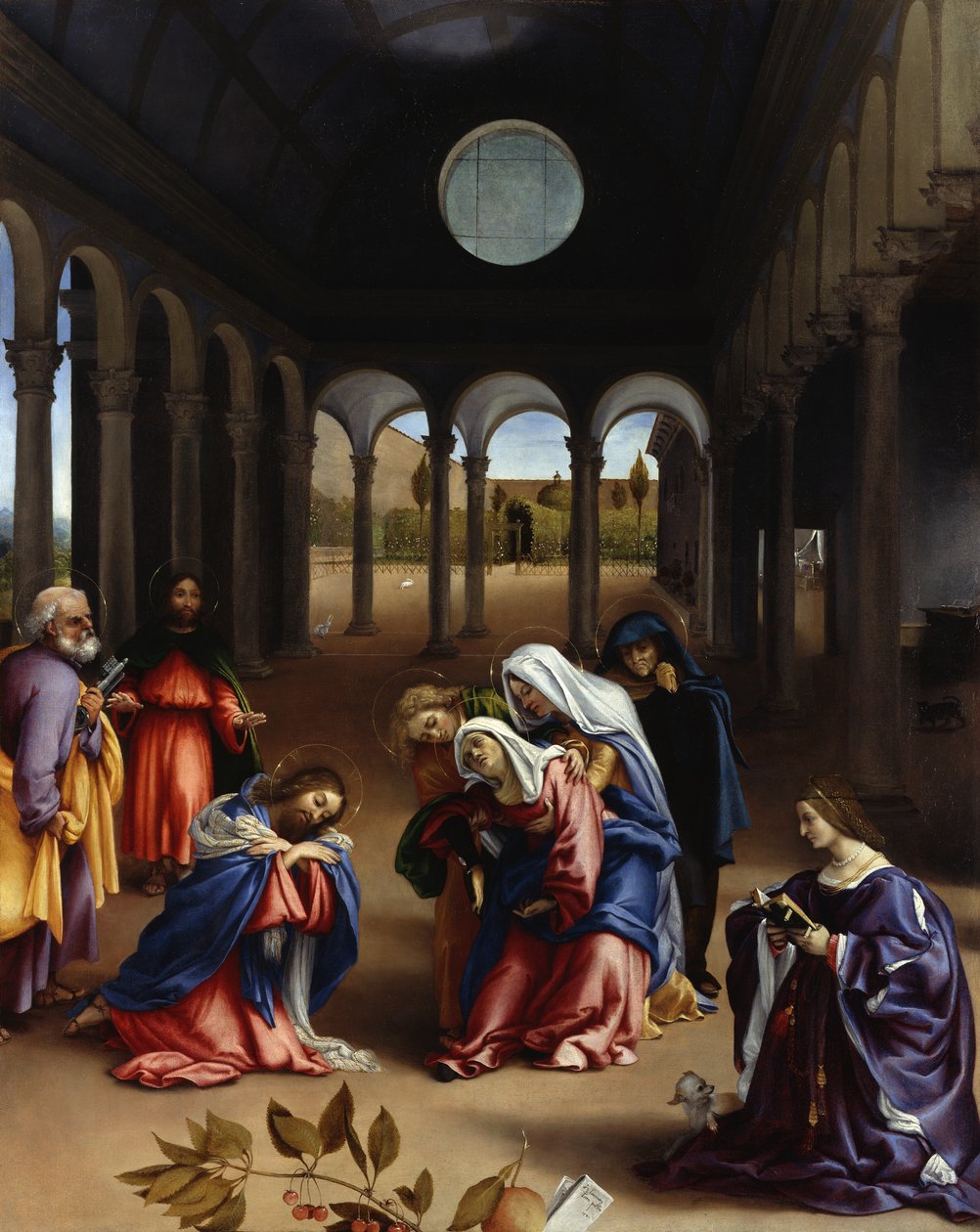 Krisztus búcsúja anyjától alkotó: Lorenzo Lotto