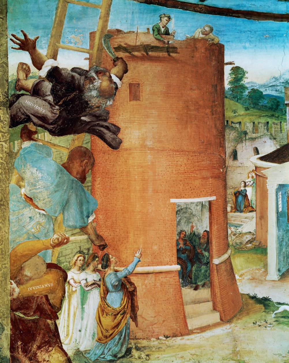 A Capella Suardi bal oldala, Santa Barbara templom Bergamóban ... (falfestmény) alkotó: Lorenzo Lotto