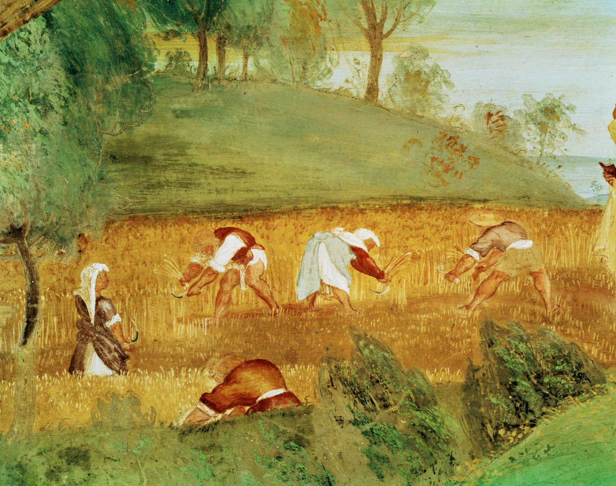 A Capella Suardi bal oldala, Santa Barbara templom Bergamóban ... (falfestmény) alkotó: Lorenzo Lotto