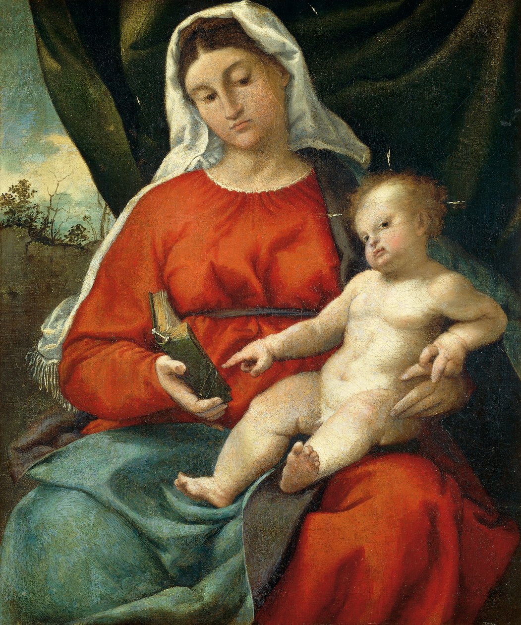 Madonna és gyermeke alkotó: Lorenzo Lotto