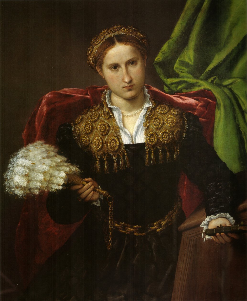 Laura da Pola, Febo da Brescia feleségének portréja. alkotó: Lorenzo Lotto