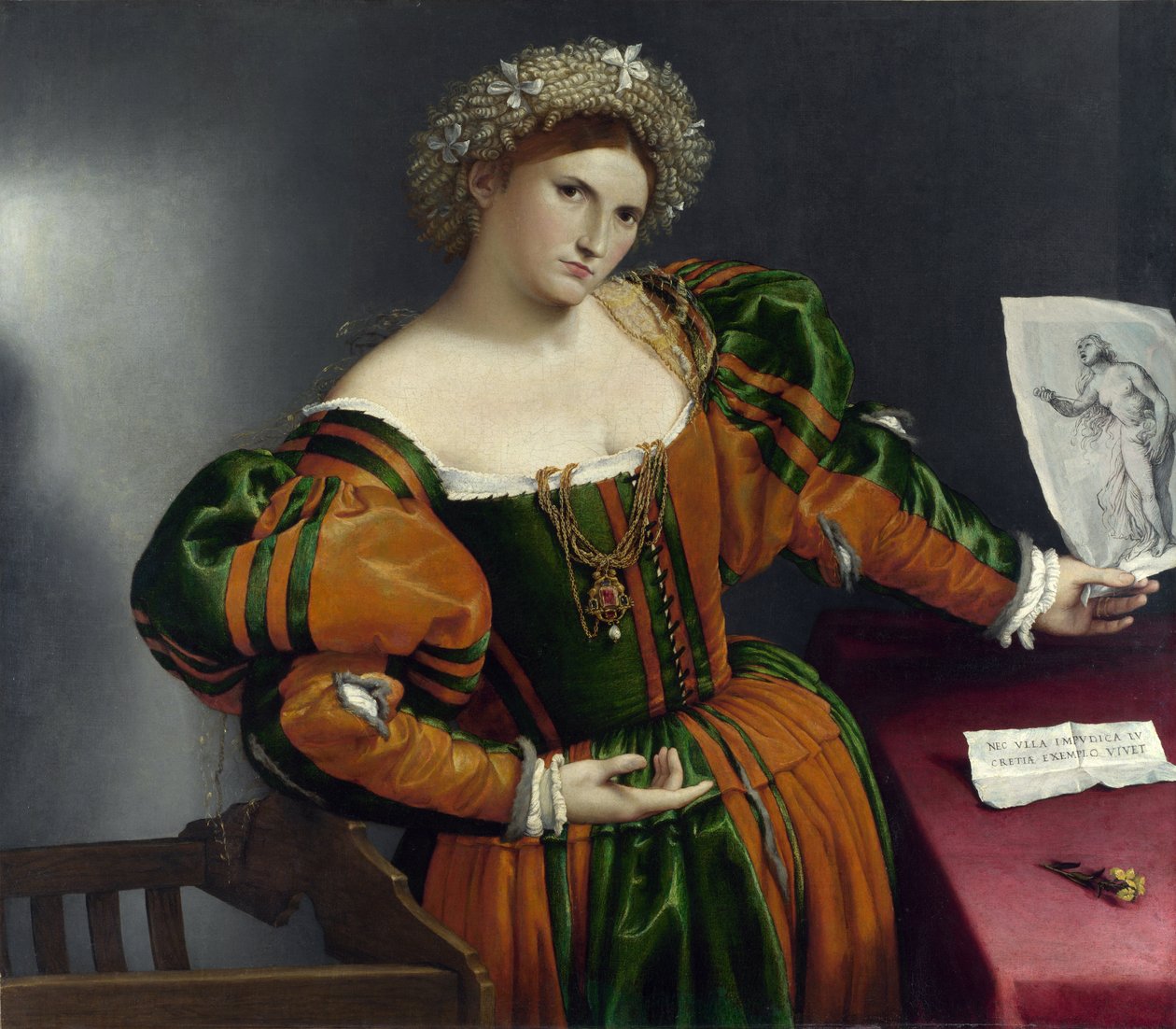 Egy velencei portré, mint Lucrezia alkotó: Lorenzo Lotto