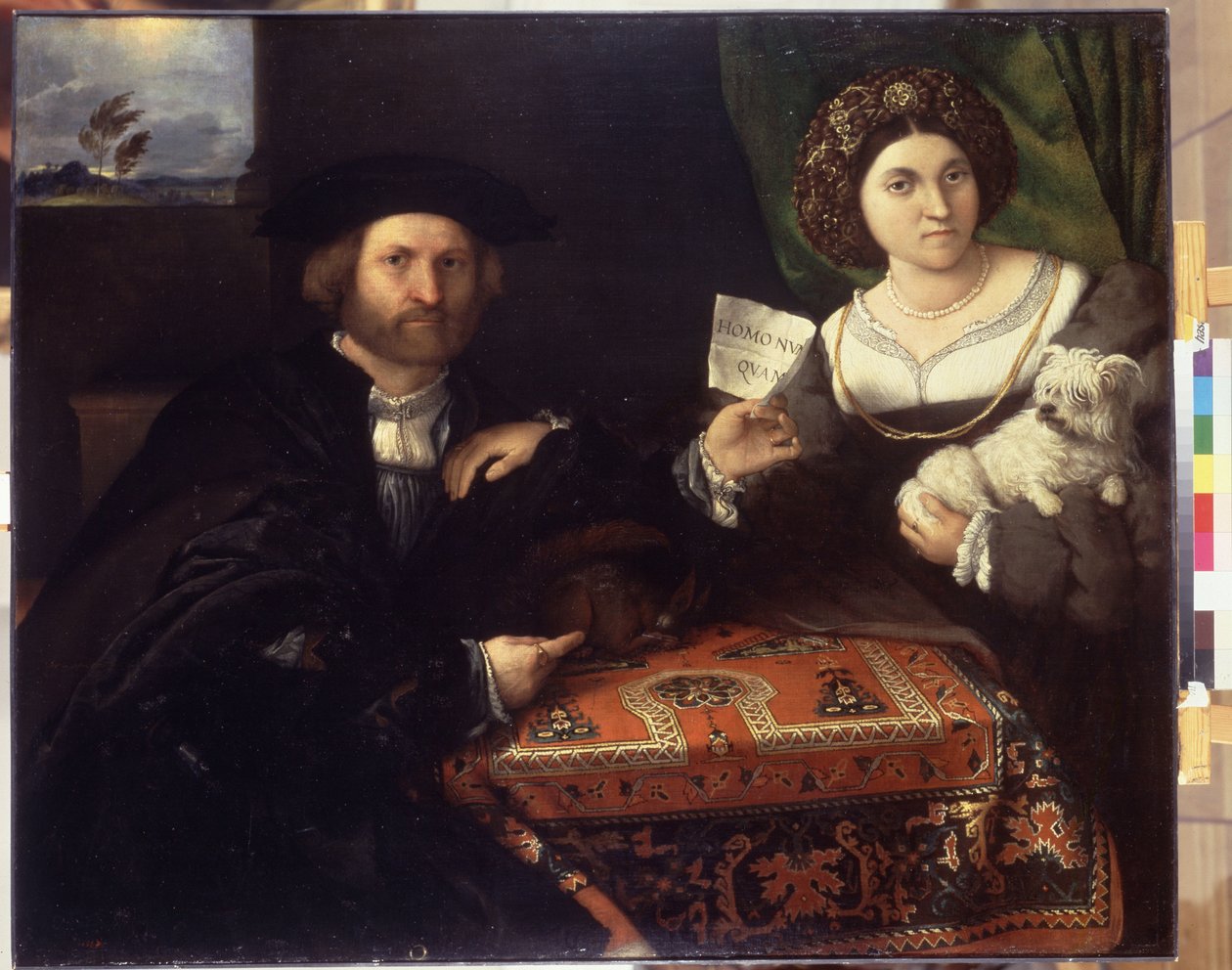 Családi portré. Lorenzo Lotto (1480-1556) festménye, 1523 körül. Olaj, vászon. Velencei művészet a reneszánsz korból. Ermitázs Múzeum, Szentpétervár alkotó: Lorenzo Lotto