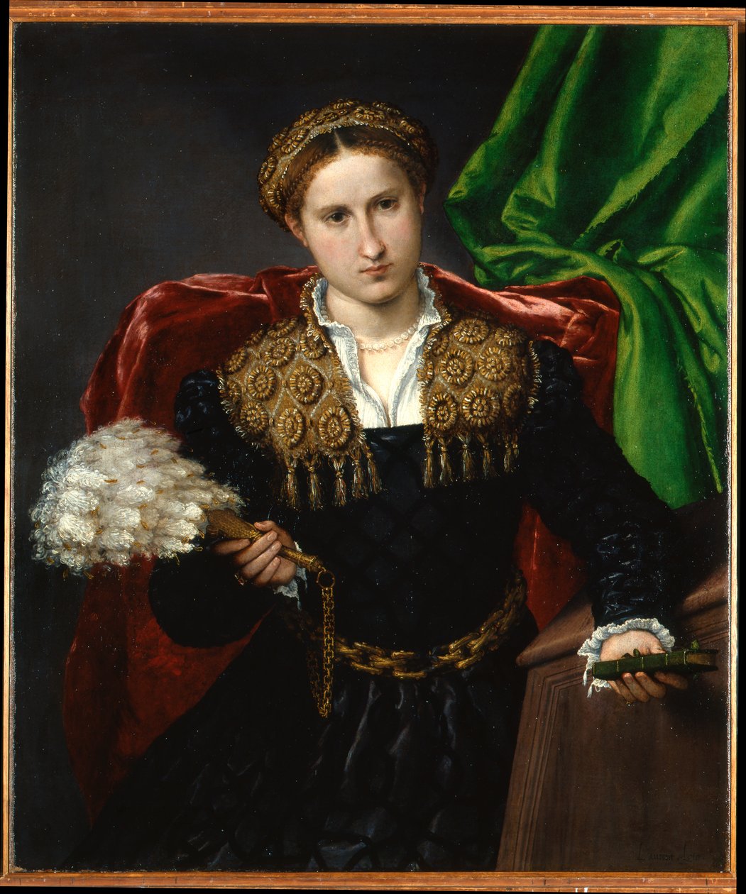 Laura da Pola portréja alkotó: Lorenzo Lotto