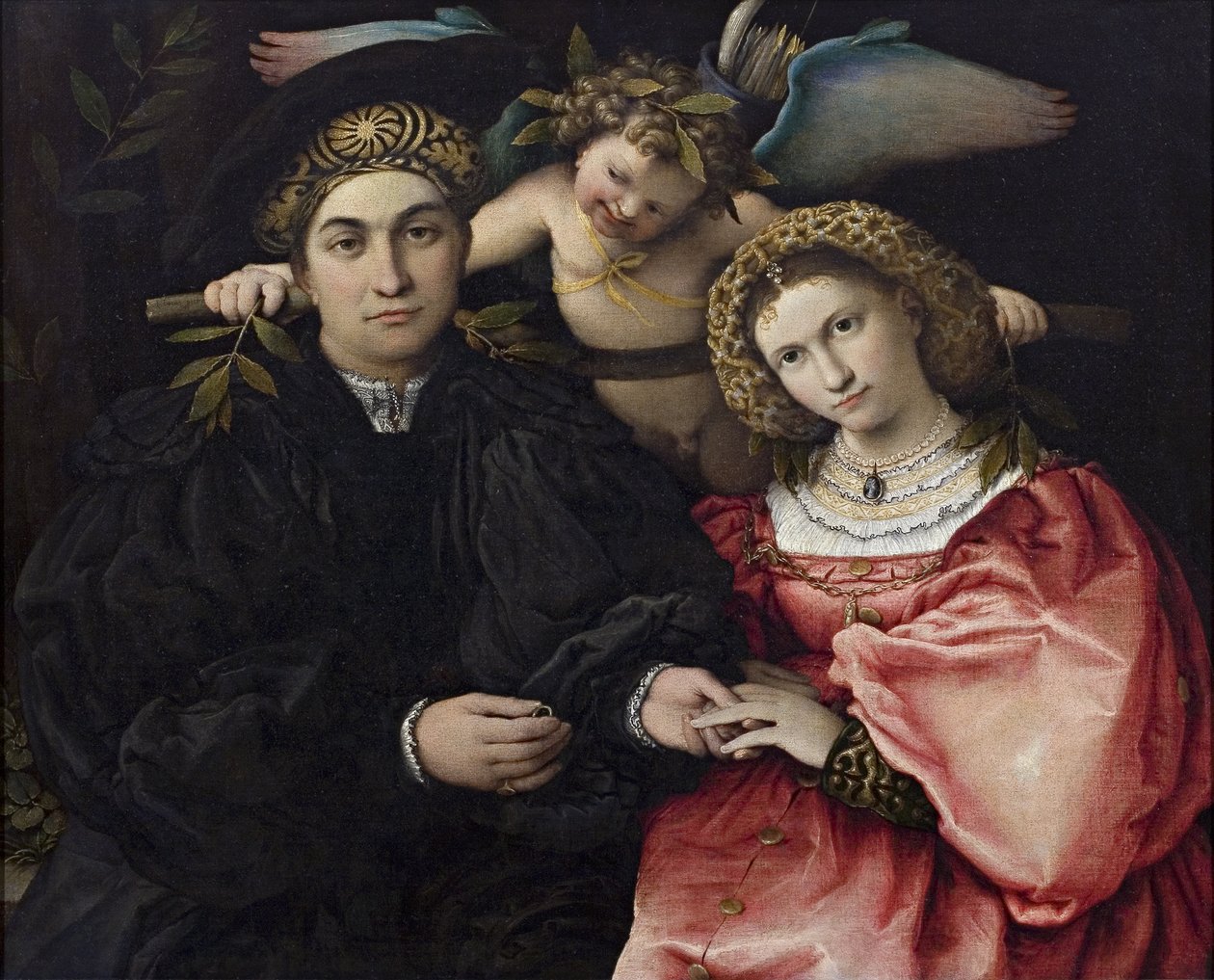 Marsilio Cassotti és menyasszonya, Faustina portréja alkotó: Lorenzo Lotto