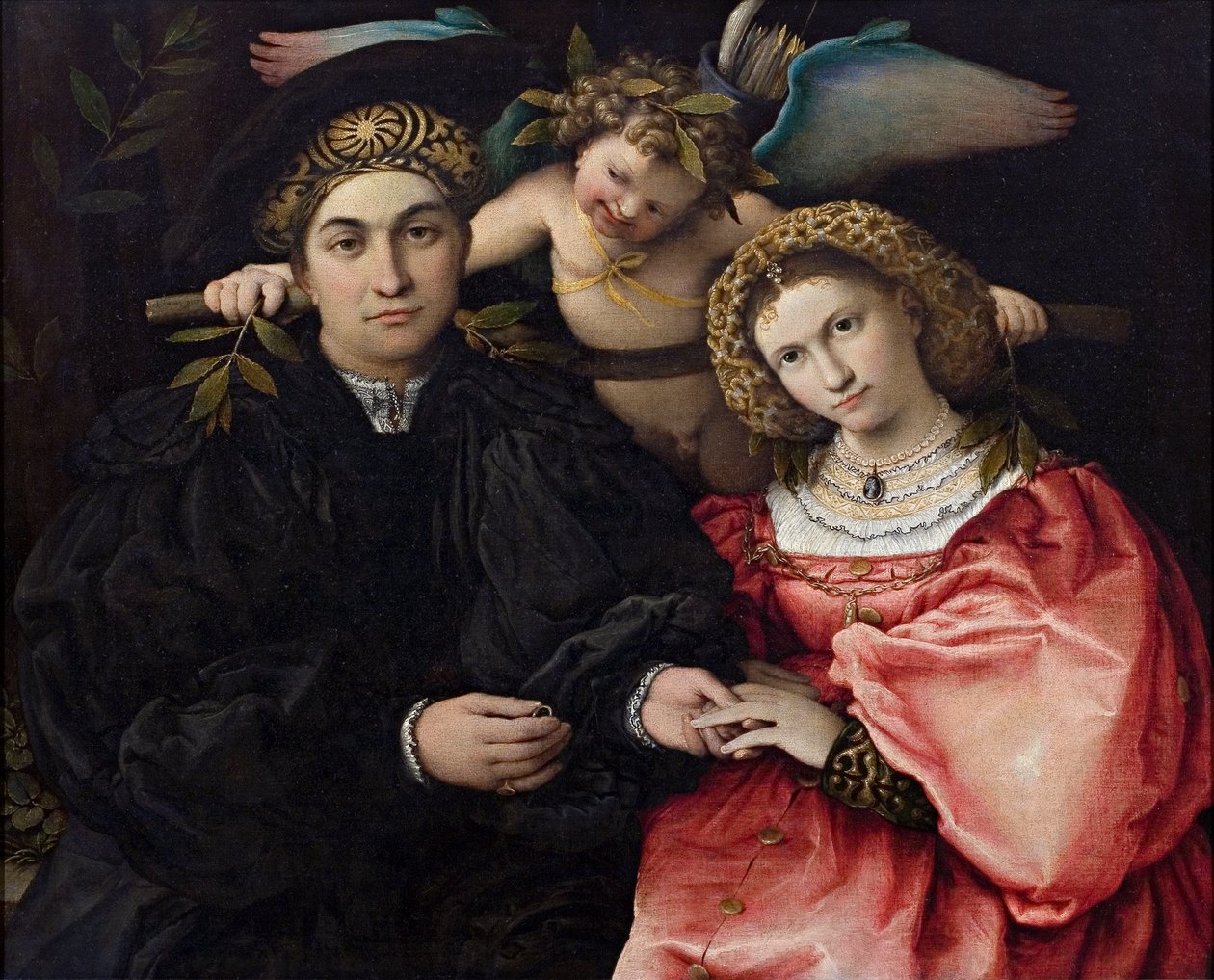 Marsilio Cassotti és menyasszonya, Faustina portréja - Lotto, Lorenzo (1480-1556) - 1523 - Olaj, fa - 71x84 - Museo del Prado, Madrid alkotó: Lorenzo Lotto