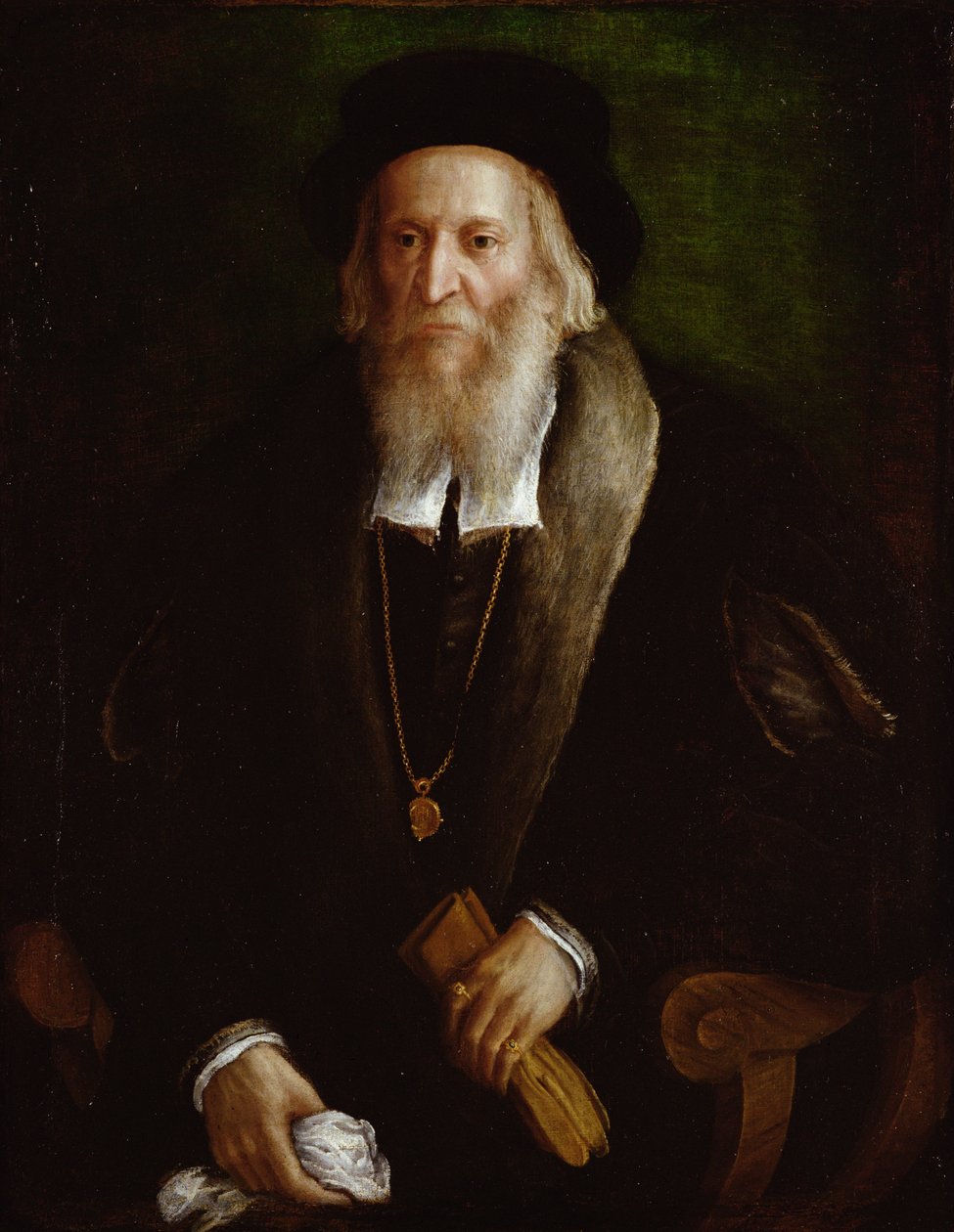 Egy úriember portréja, állítólag Sebastian Cabot (1475-1557 körül) alkotó: Lorenzo Lotto