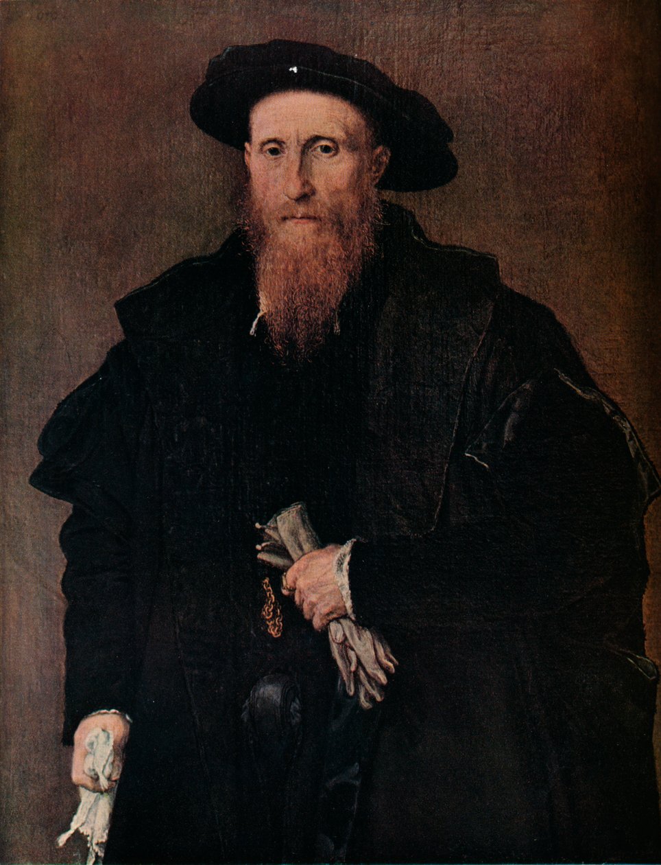Kesztyűs úriember portréja, c1543 alkotó: Lorenzo Lotto