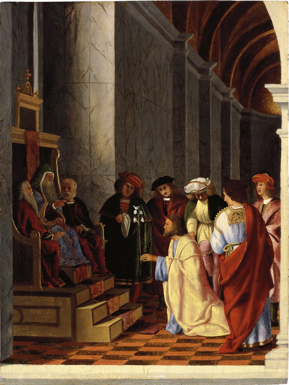Szent József a főpap előtt alkotó: Lorenzo Lotto