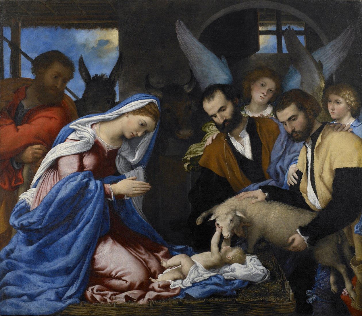 A Pásztorok imádata alkotó: Lorenzo Lotto
