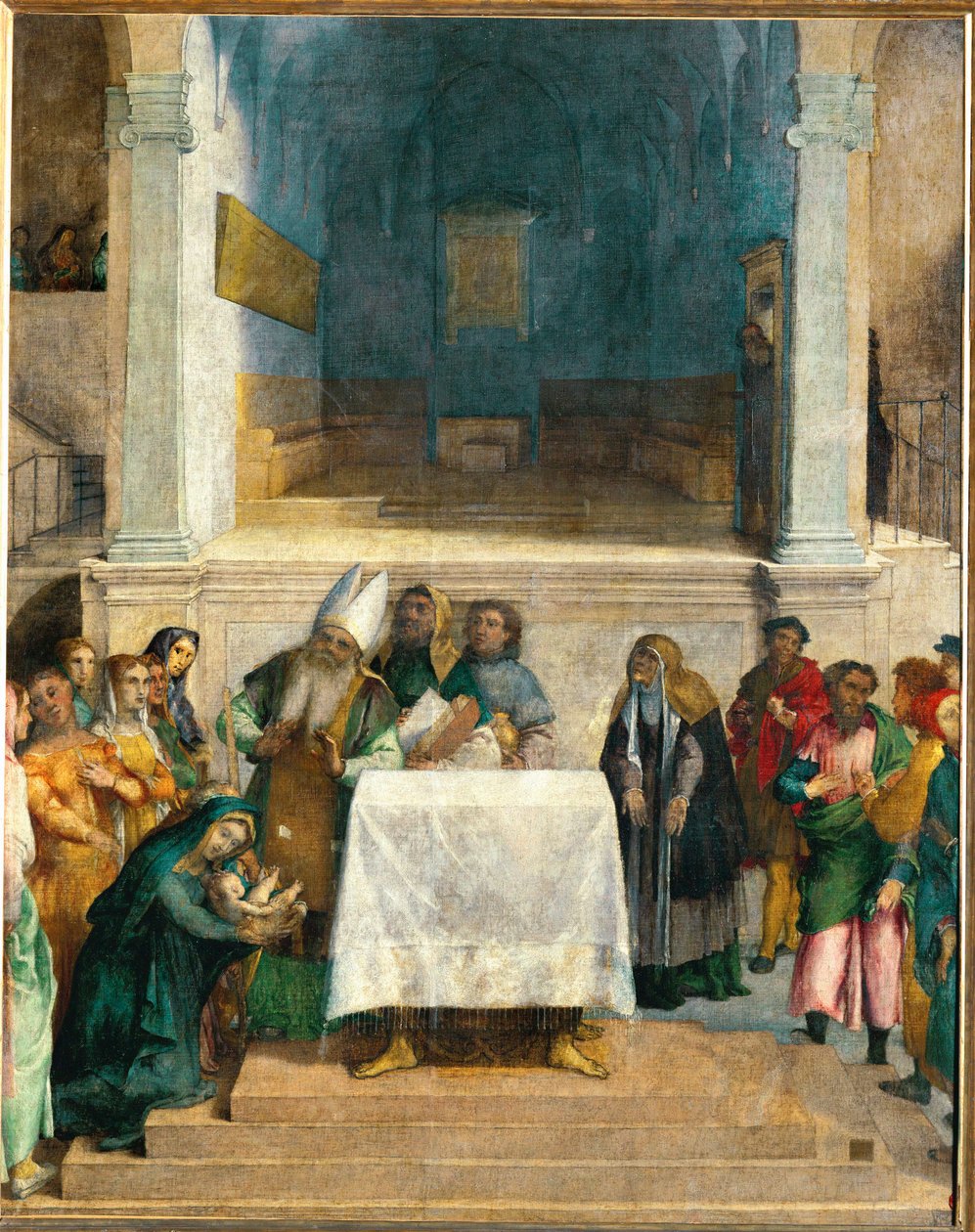 A bemutató a templomban alkotó: Lorenzo Lotto