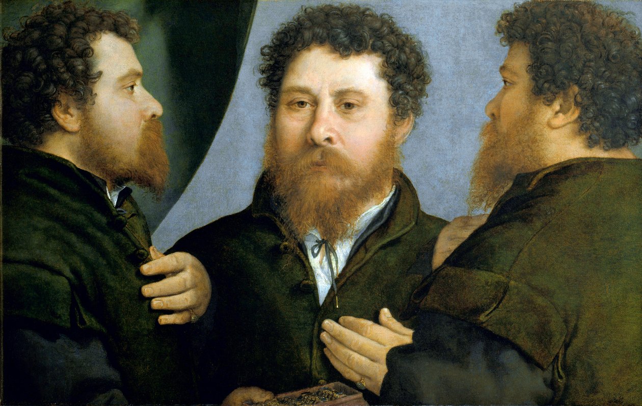 Lorenzo Lotto Goldsmith-festményének hármas portréja alkotó: Lorenzo Lotto