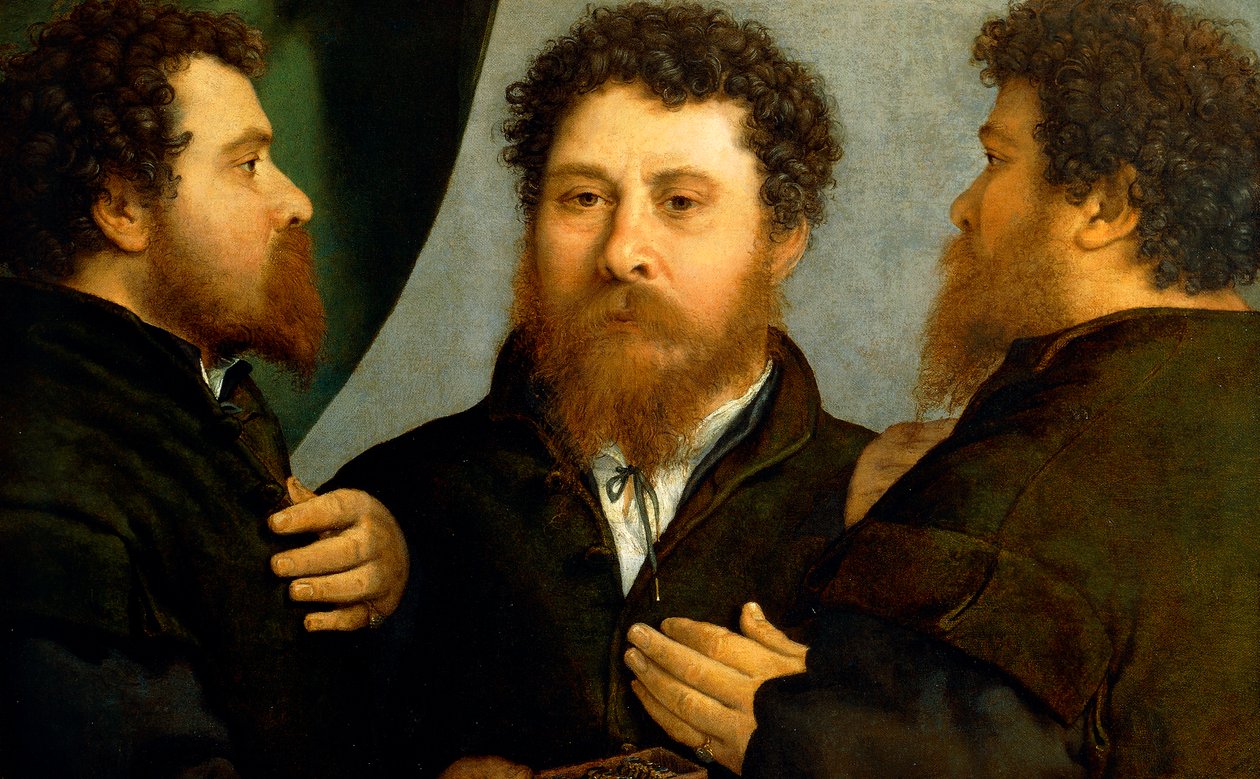 Lorenzo Lotto ötvös hármas portréja (1480 ca-1556), olaj, vászon, 521x791 cm alkotó: Lorenzo Lotto