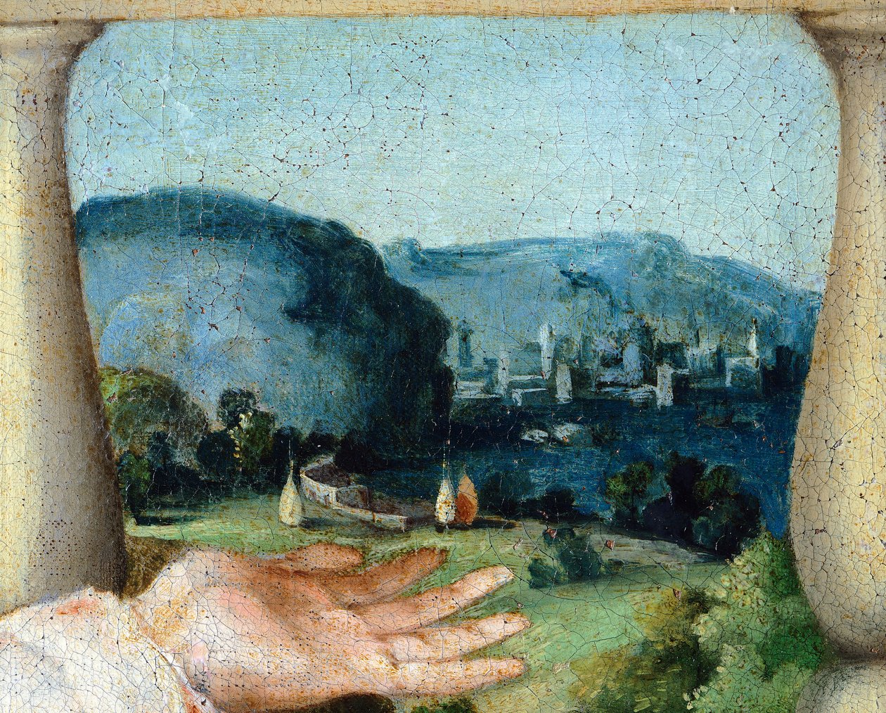 Szűz a dicsőségben a Cosmas és Damian szentek között alkotó: Lorenzo Lotto