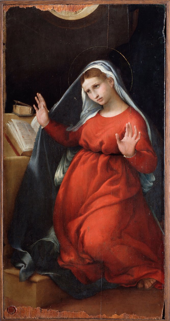 Angyali üdvözlet Szűza - festmény alkotó: Lorenzo Lotto