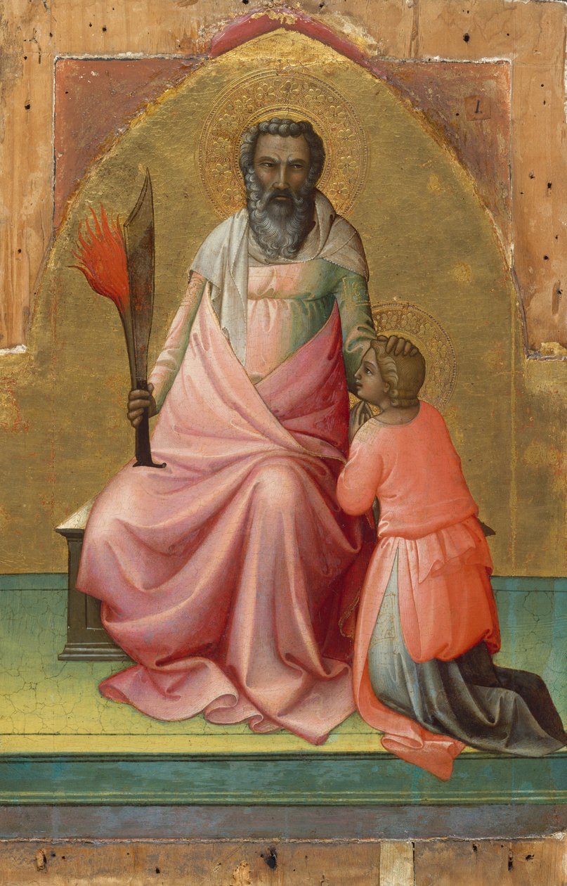 Ábrahám, 1408-1410 körül (tempera fán, arany alapon) alkotó: Lorenzo Monaco