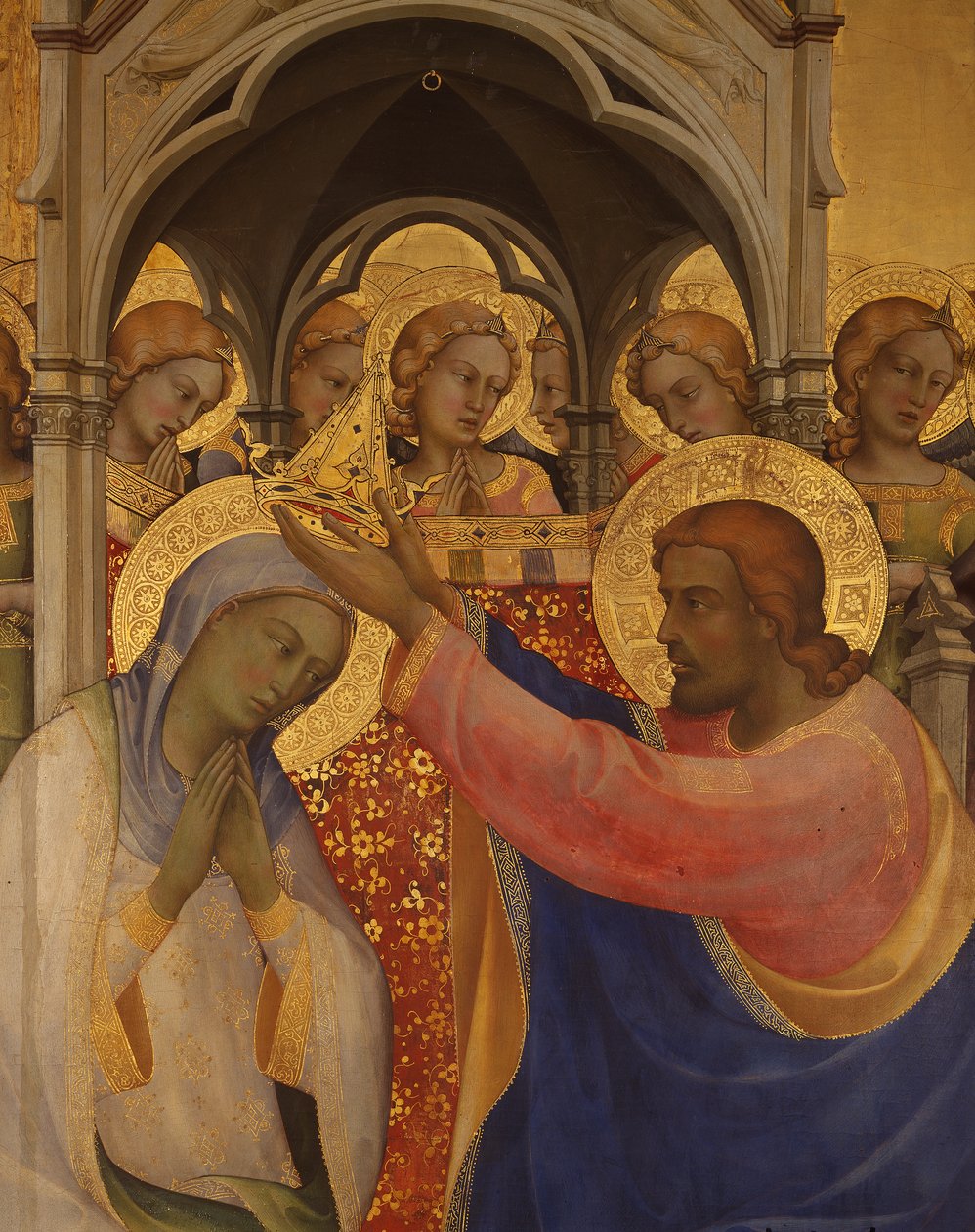 Szűz koronázása, részlet alkotó: Lorenzo Monaco