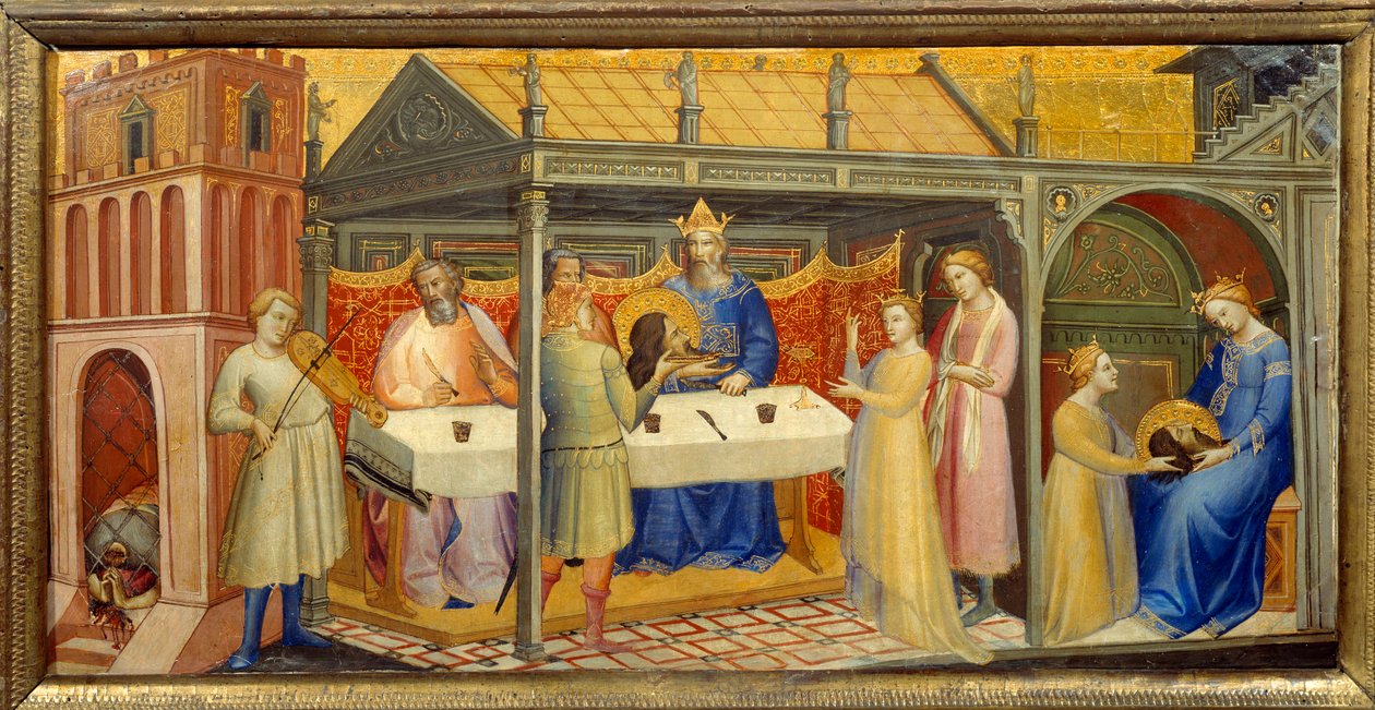 Herode Banquet de Herode (Herode Antipas): Herodiade (Salome) lánya, akit Herode születésnapján táncolni hívnak, elcsábítja Herodest, aki esküvel megfogadja, hogy mindent megad neki, amit kér. Édesanyja ösztönzésére így válaszol: „Adj ide, tovább alkotó: Lorenzo Monaco