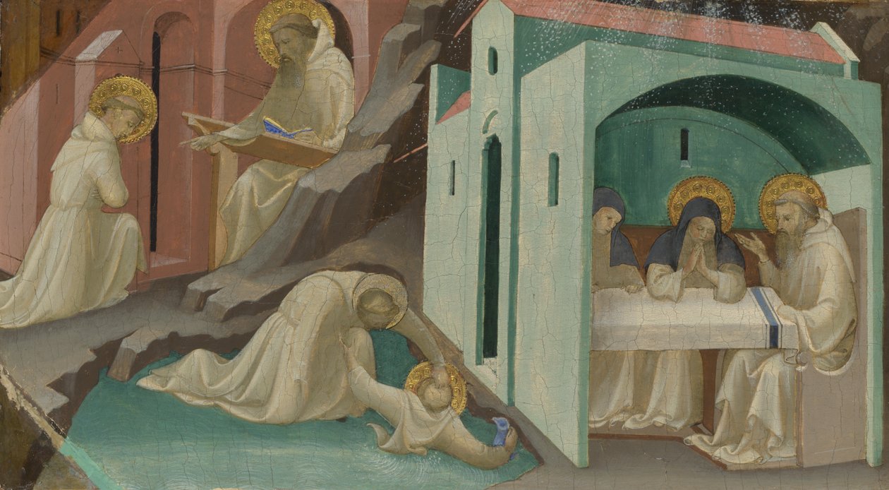 Események Szent Benedek életében, 1408 alkotó: Lorenzo Monaco