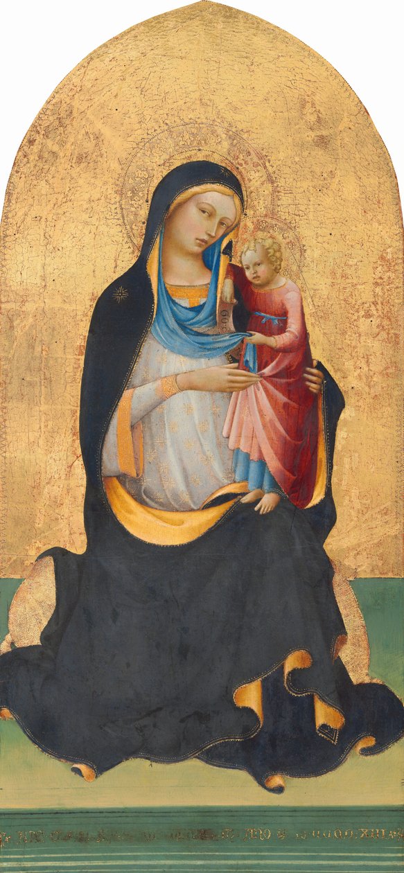 Madonna és gyermeke, 1413. alkotó: Lorenzo Monaco