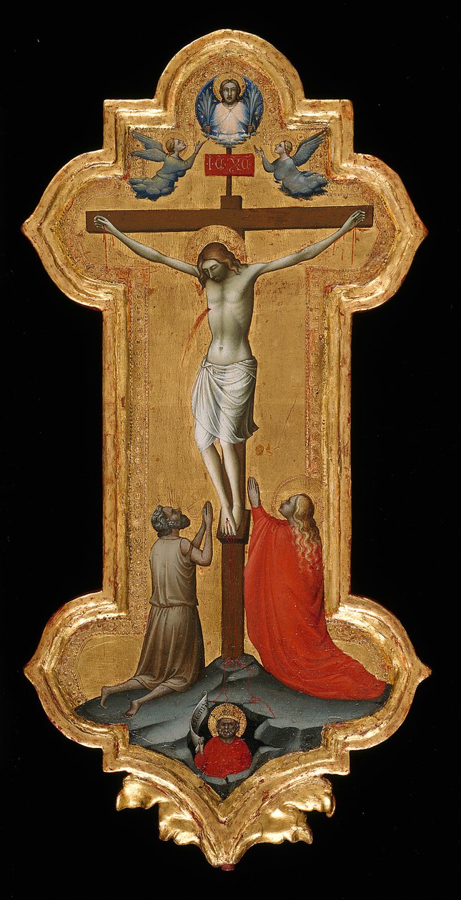 Körmeneti kereszt Szent Mária Magdolnával és Boldog Remetével, 139295. alkotó: Lorenzo Monaco