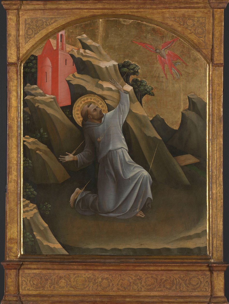 Szent Ferenc a stigmákat fogadja Assisi Szent Ferenc megbélyegzése alkotó: Lorenzo Monaco
