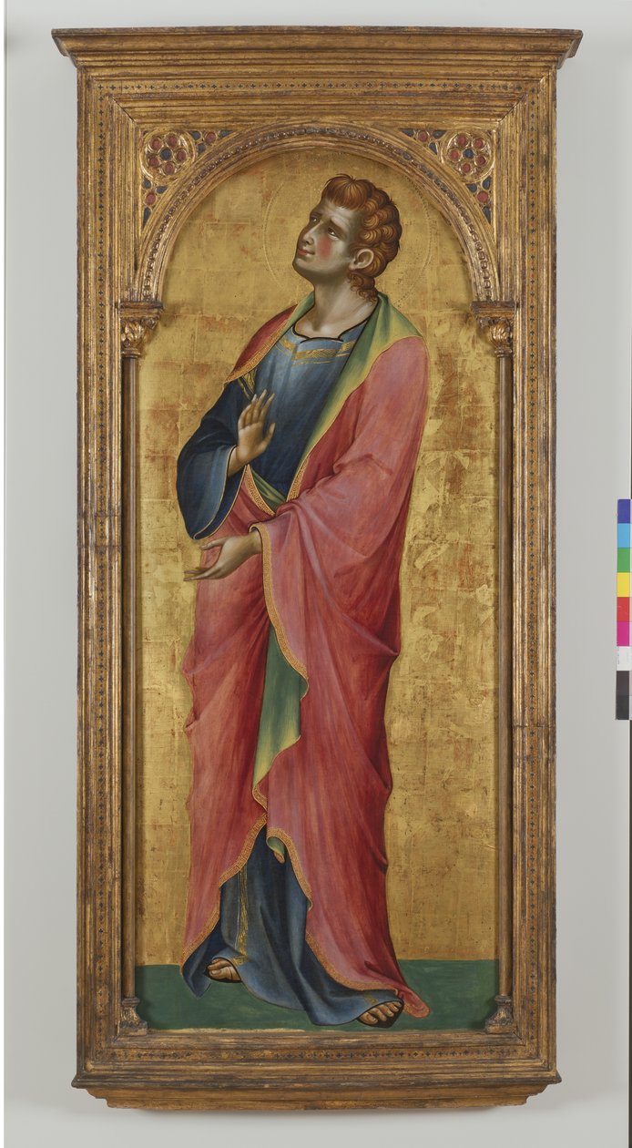 Szent János evangélista, 1355-57 alkotó: Lorenzo Veneziano