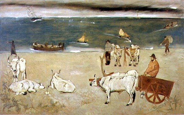 Georgica (olaj a panelen) alkotó: Lorenzo Viani