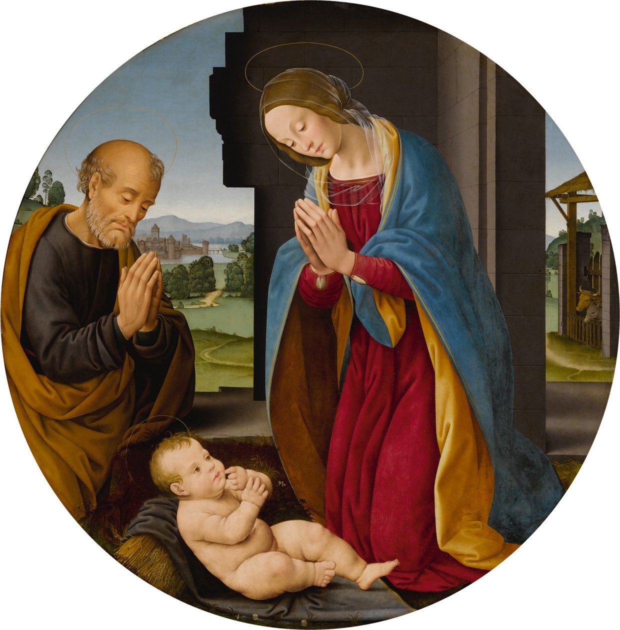 A Krisztus Gyermek imádása alkotó: Lorenzo di Credi