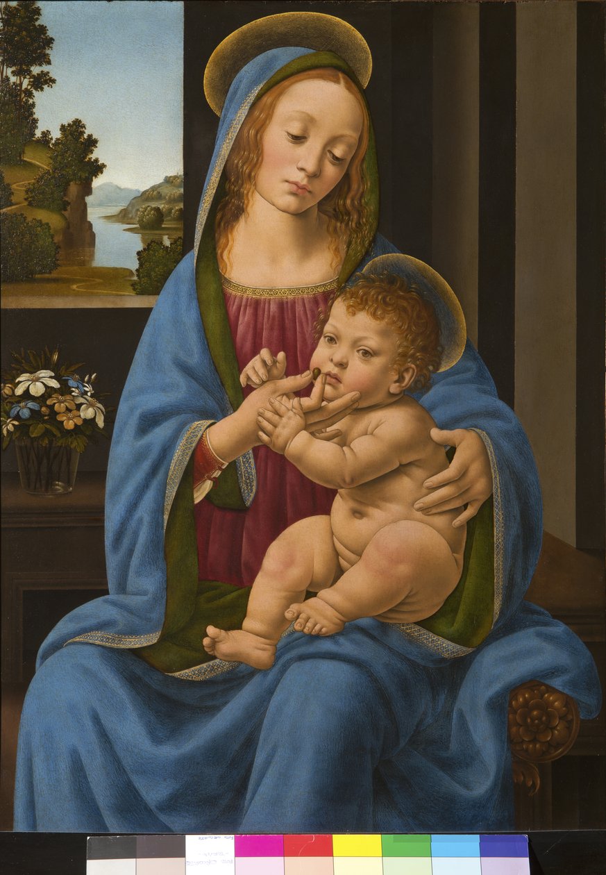 Madonna és gyermeke, 1485-90 alkotó: Lorenzo di Credi