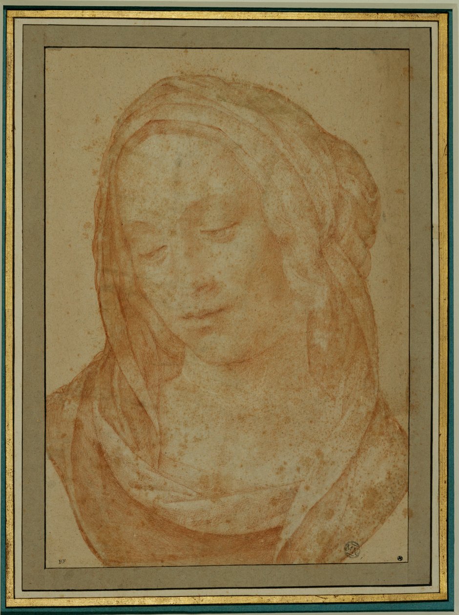 Fátyolos nő portréja ... alkotó: Lorenzo di Credi