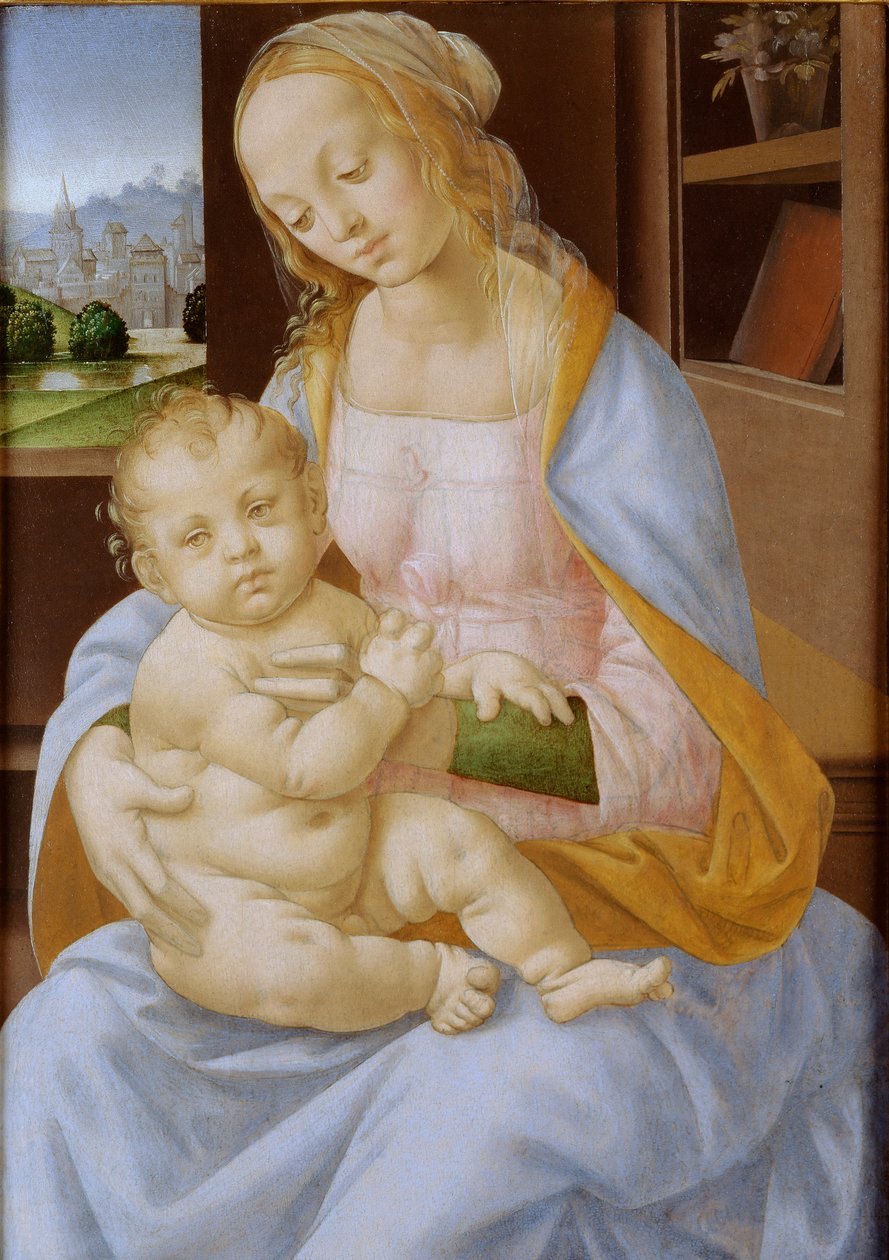 Szűz és gyermek, 15-16. század 1470-1537 alkotó: Lorenzo di Credi