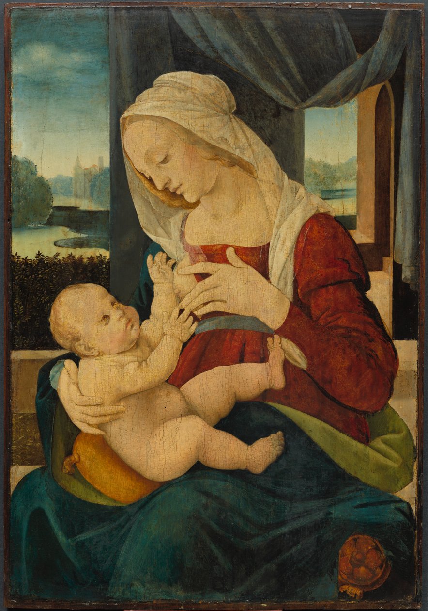 Szűz és gyermek, 1400-as évek. alkotó: Lorenzo di Credi
