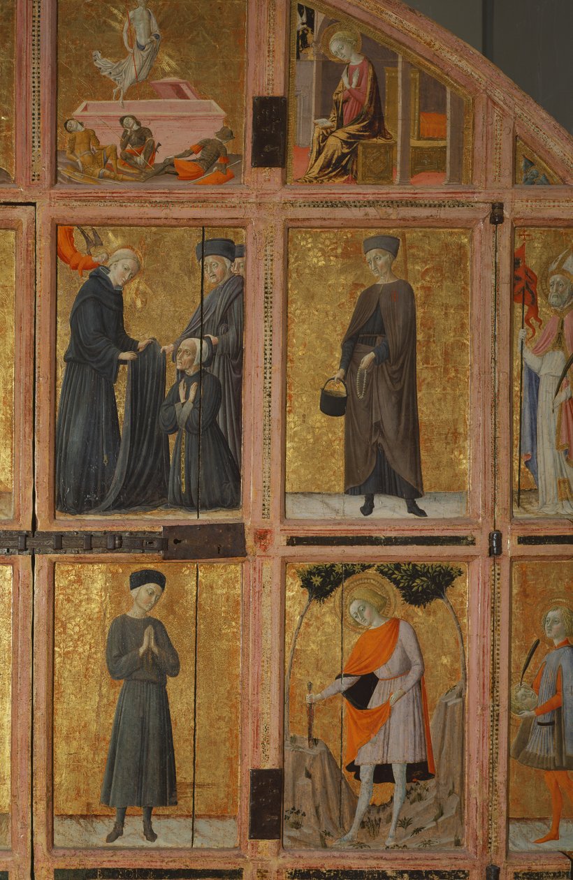 A Santa Maria della Scala ereklyetartójának ajtói alkotó: Lorenzo di Pietro Vecchietta