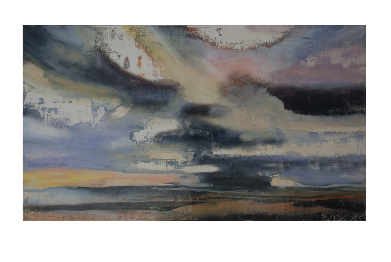 Turner In Translation 2, 2016, olaj és sellak a gesso panelen alkotó: Lou Gibbs