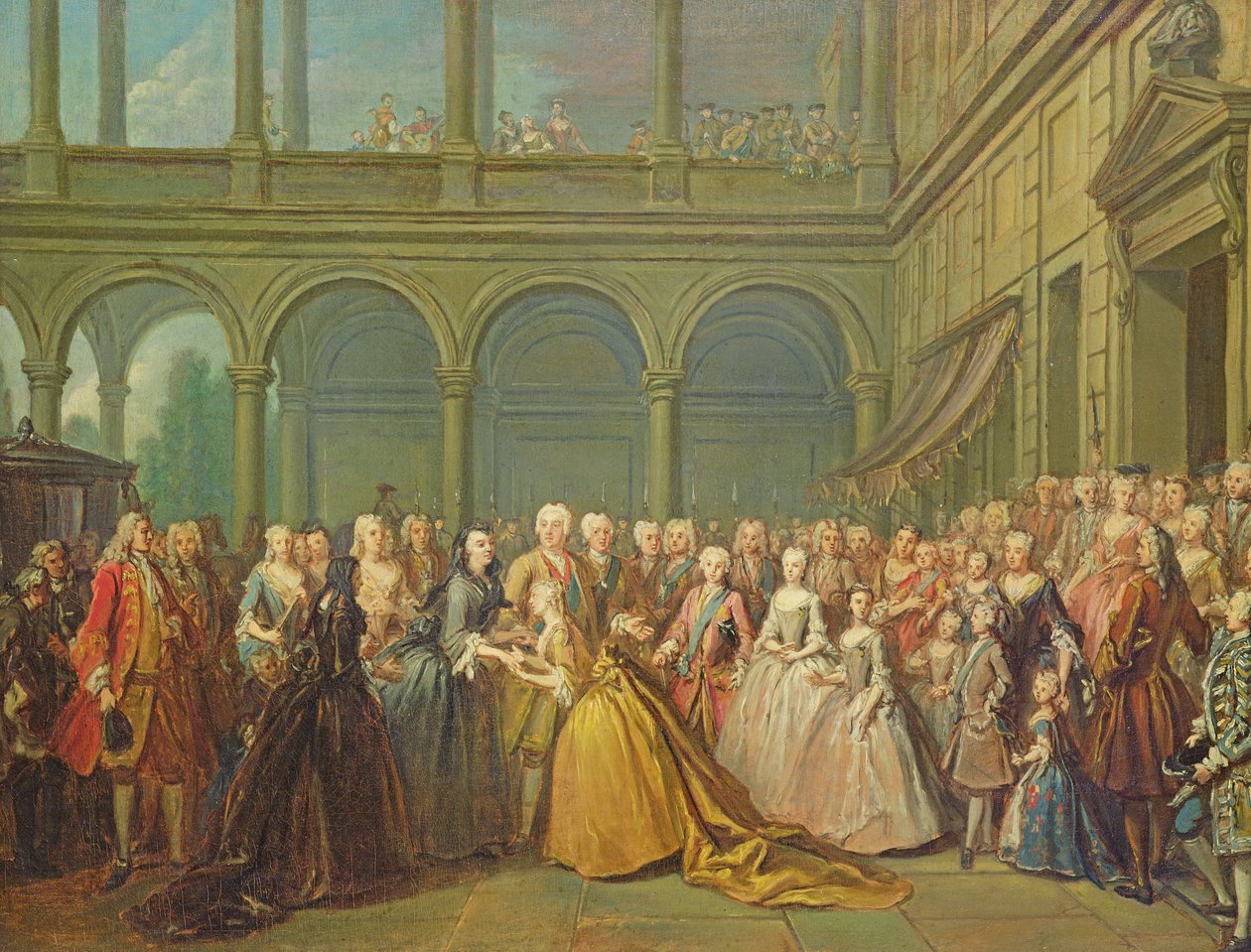 A találkozó a csehországi Neuhausban, 1737. május 24 alkotó: Louis de Silvestre