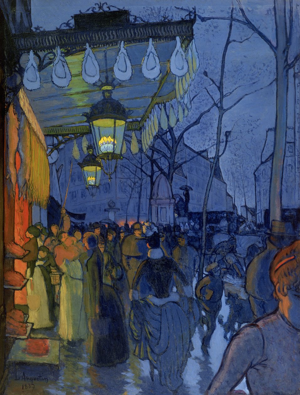 Utcai jelenet, délután ötkor, 1887 alkotó: Louis Anquetin
