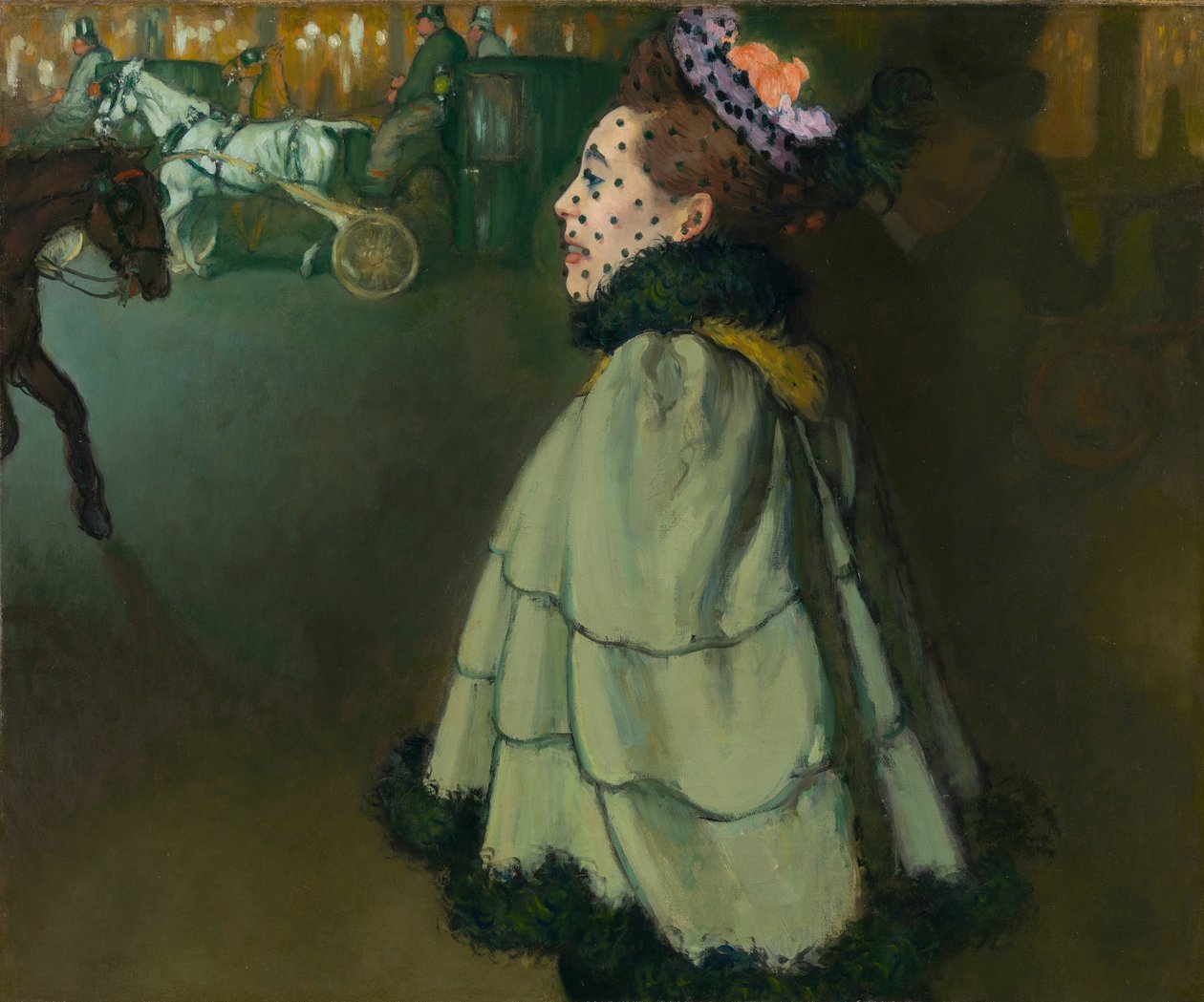 Nő a Champs-Élysées-n éjszaka alkotó: Louis Anquetin