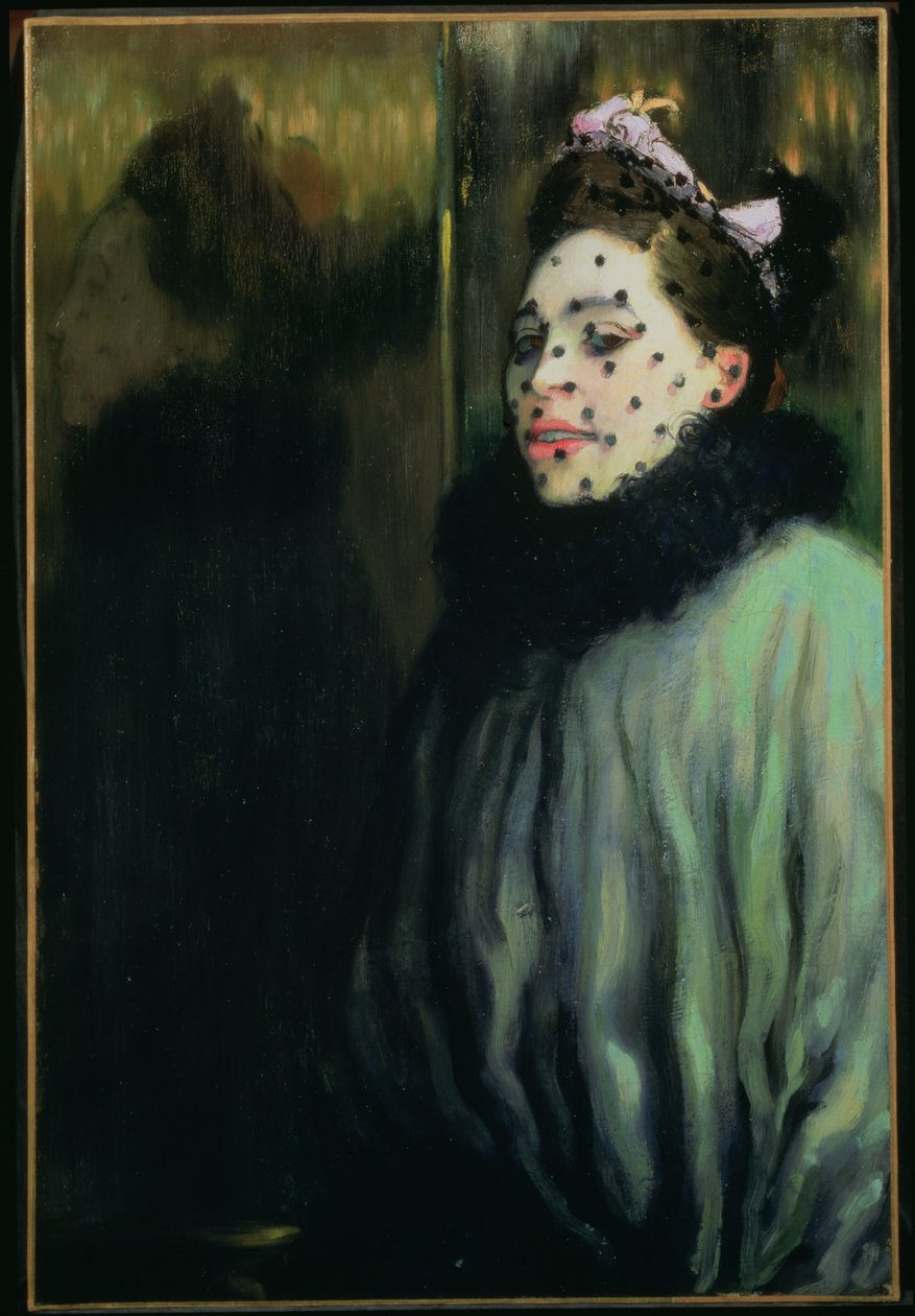 Nő fátyolban, 1891 alkotó: Louis Anquetin