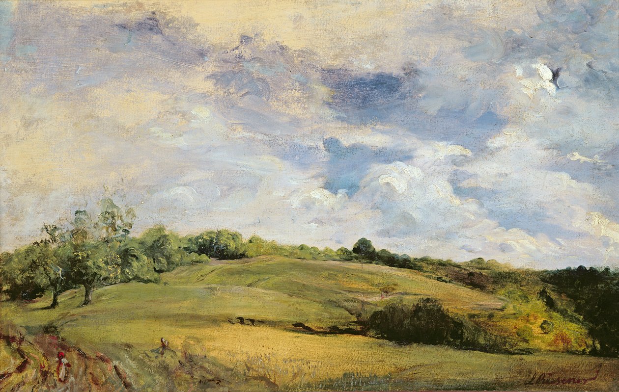Táj és a felhők alkotó: Louis Antoine Leon Riesener