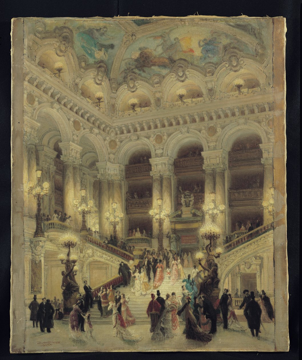 Az Opera lépcsőháza, 1877 alkotó: Louis Beroud