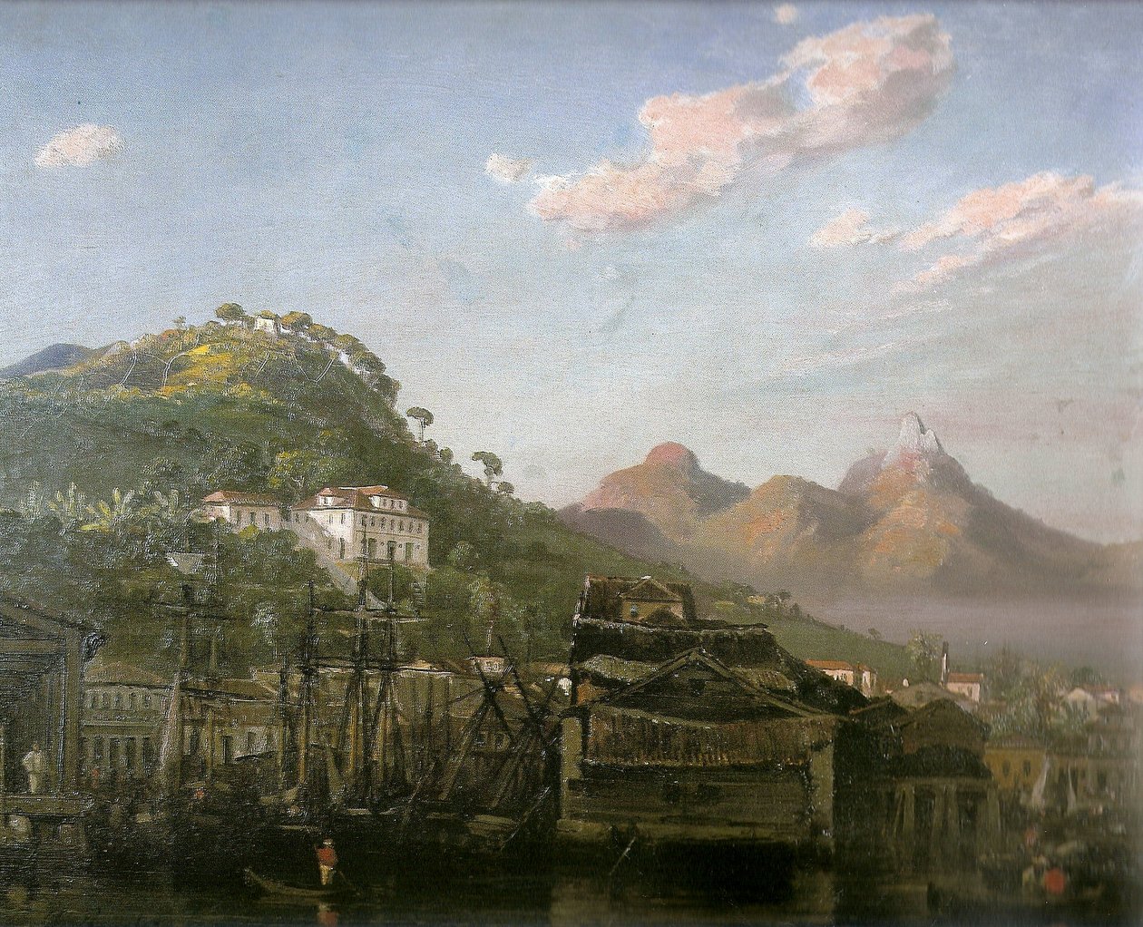 Kilátás a Rio de Janeiro -i Gamboára alkotó: Louis Buvelot
