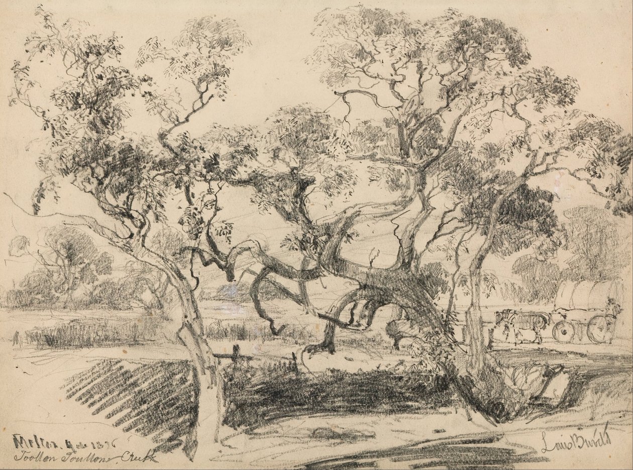 Toolern Creek, Melton alkotó: Louis Buvelot